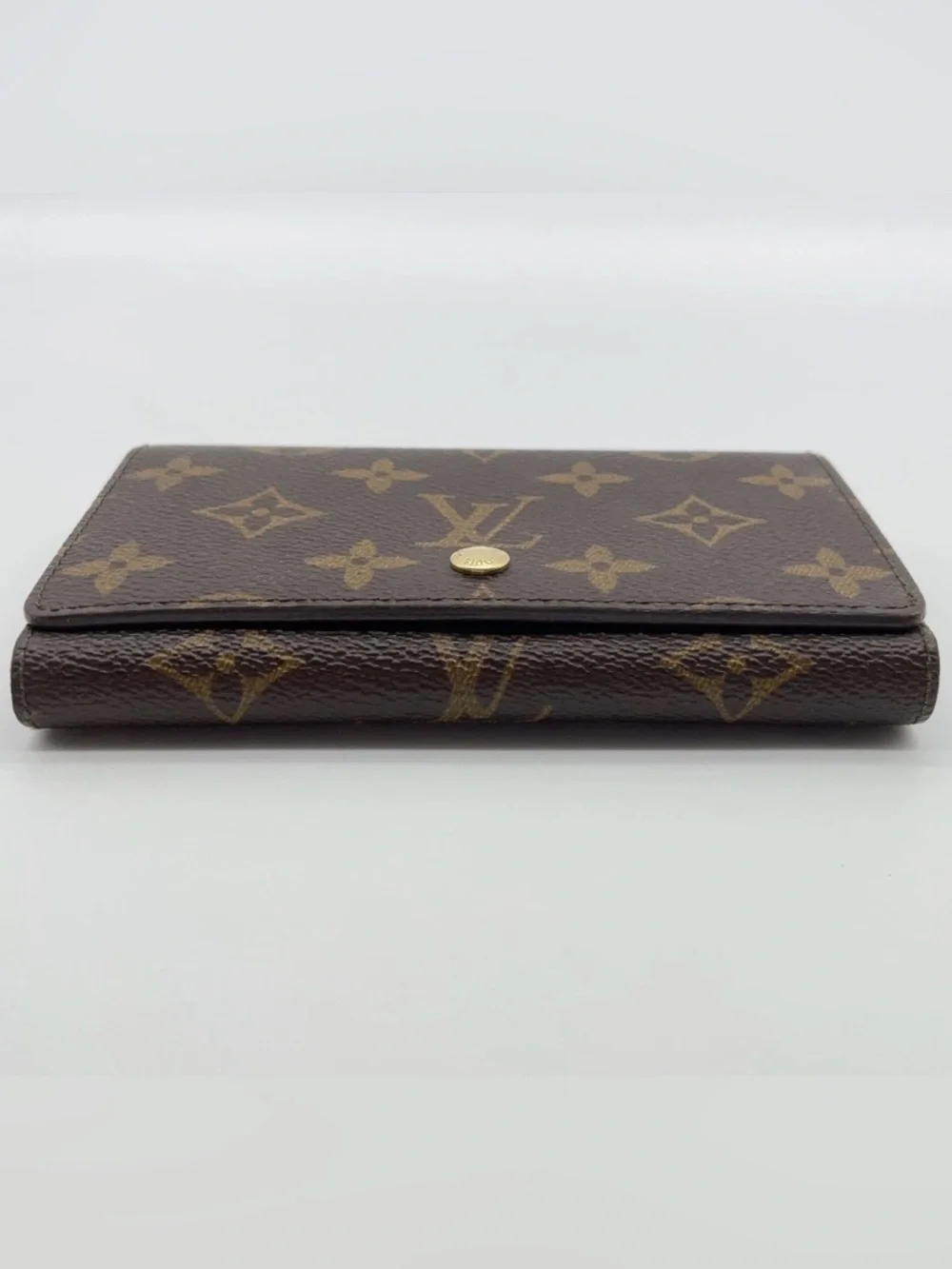 Auth Louis Vuitton Monogram Monnaie Tresor Wallet